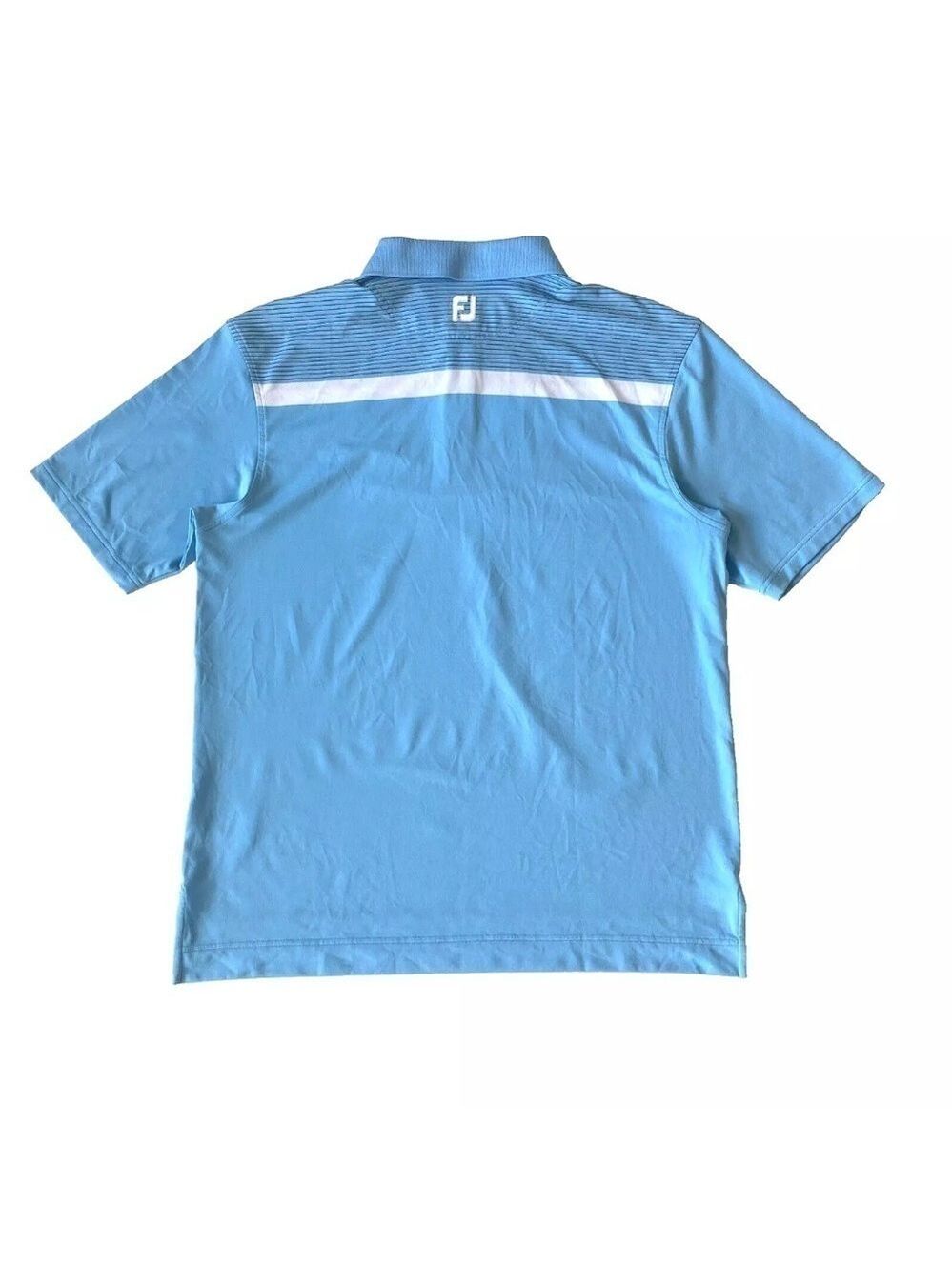 FootJoy FJ Performance Golf Polo Shirt Mens XL Blue Short Sleeve - Picture 3 of 8